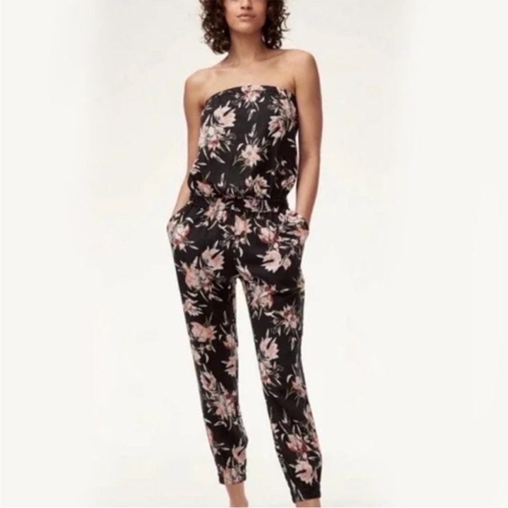 Talula Strapless Floral Jumpsuit